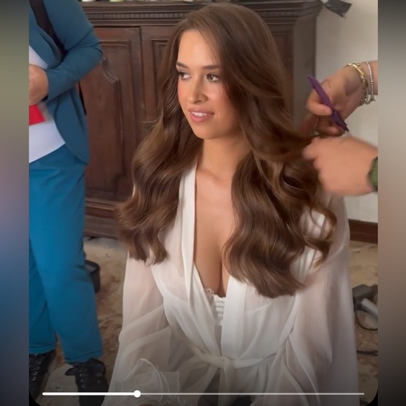 Sheer Ruffle Long Sleeve Robe - Picture 3 of 7